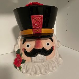 Nutcracker cookie jar